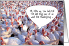 Thanksgiving Stuffed Turkey Humor card