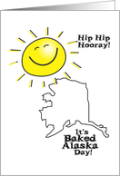 Baked Alaska Day February 1st card