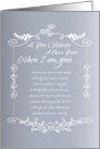 As You Celebrate A New Year ...When I’m Gone card