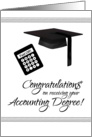 Accounting Degree Congratulations card