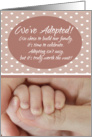 Holding Hands Adoption Finalization Party Invite card