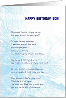 Happy Birthday, Son from Mother card