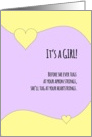 It’s A Girl Baby Congratulations card