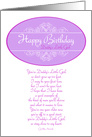 Daddy’s Little Girl Birthday Card to Daughter from Dad card
