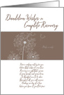 Dandelion Wishes Recovery Card