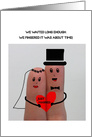 Humorous Wedding Announcement card