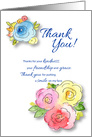 Floral Watercolor Any Occasion Thank You card