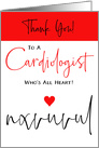 Cardiologist Heartfelt Thanks card