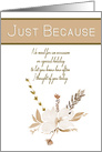 Just Because Autumn Floral card