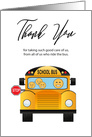 School Bus Driver Thanks card