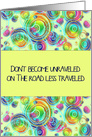 The Road Less Traveled Encouragement card