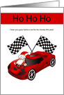 Stock Car Santa card