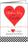 A Valentine from the Babysitter for a Special Family card