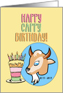 Happy Cappy Birthday for Capricorn card