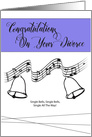 Single Bells Divorce Congratulations card