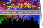 The Party Don’t Starty Without You Invitation card