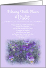 February Birthday Flower Violet card