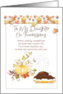 To My Daughter On Thanksgiving card