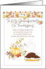 To My Grandparents On Thanksgiving card