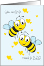 Meant to Bee Happy Anniversary for Spouse card