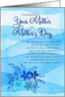 Remembering Your Mother On Mother’s Day Loss of Mom card