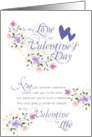 Floral Valentine Wedding Proposal card