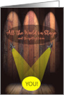 All the World’s a Stage Performance Spotlight Congratulations card