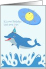 Happy Birthday Little One Dolphin card
