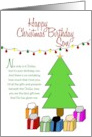 Happy Christmas Birthday Son card