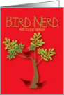Bird Nerd Birthday Wishes card