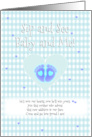 Sip and See Baby Shower for Boy card