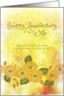 You Are My Sunshine Anniversary for Wife card
