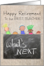 Elementary School Teacher Retirement card