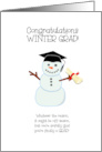 Winter Grad Congratulations card