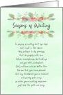 Seasons of Waiting Keep The Faith Encouragement card