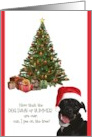 Merry Christmas To Our Family Dog card