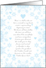 Seasons Greeting Winter Poem Blank Inside card