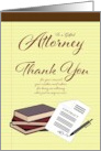 Thank You Attorney At Law card
