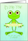 Hoppy Leap Year Birthday card