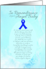 In Remembrance of Your Angel Baby Boy Birthday card