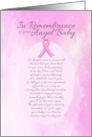 In Remembrance of Your Angel Baby Girl Birthday card