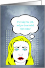 Friday the 13th Birthday card