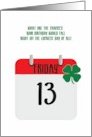 Friday the 13th Lucky Birthday card