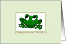 Toadly Happy Thinking of You card