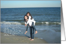 Hailey and Carly at the Beach card