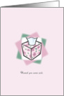 Get Well Tissue Box card