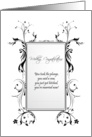 Black and White Wedding Congratulations card