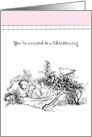 Baby Girl Christening Invitation card