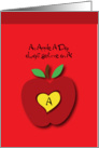 Straight A’s Congratulations Apple card