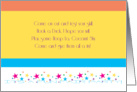 Fun Fair Party Invitation with Stars card